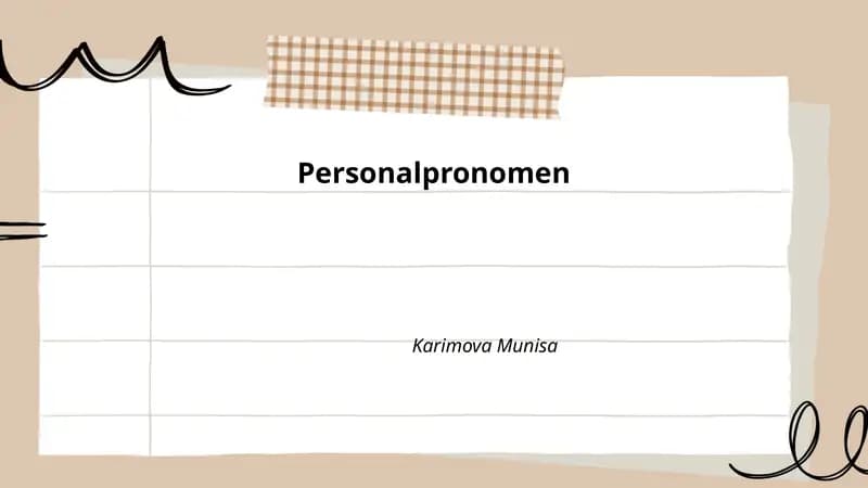 Personalpronomen