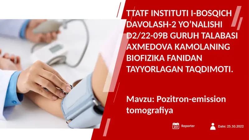 Pozitron emissiya tomografiyasi (PET)