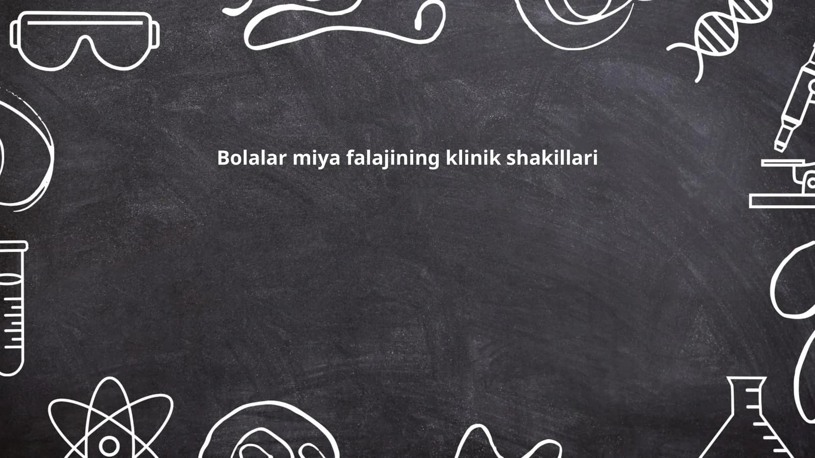 Bolalar miya falajining klinik shakillari