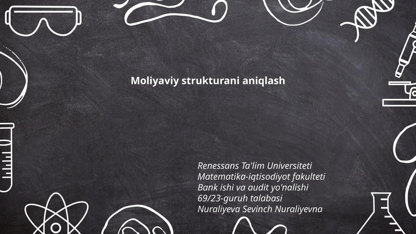 Moliyaviy strukturani aniqlash