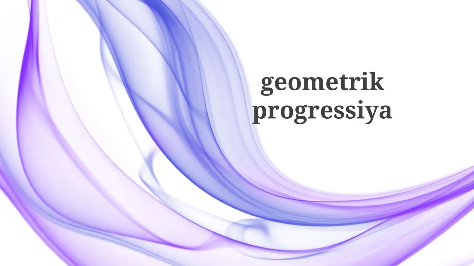 Geometrik progressiya