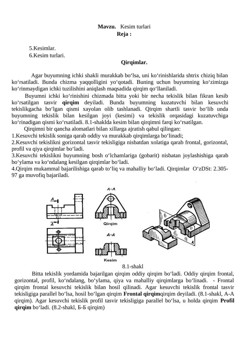 Kesim turlari