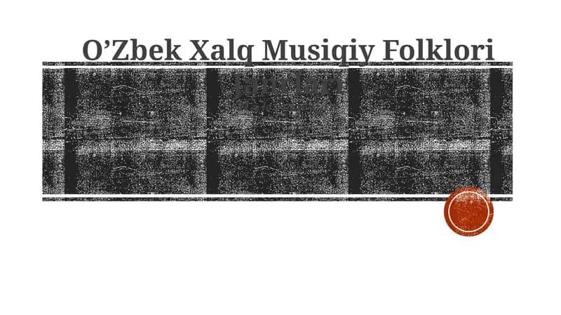O’Zbek Xalq Musiqiy Folklori Janrlari