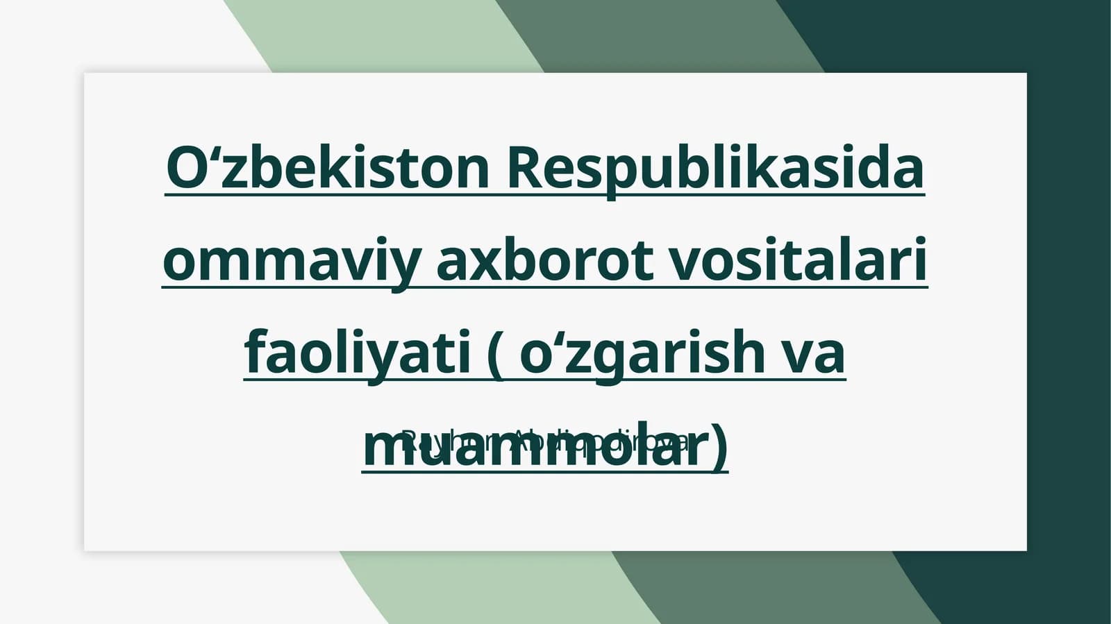 O'zbekiston OAV Rivojlanish Bosqichlari va Hozirgi Holati