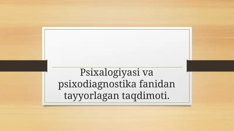 Bolalar psixalogiyasi nazariya va amaliyot