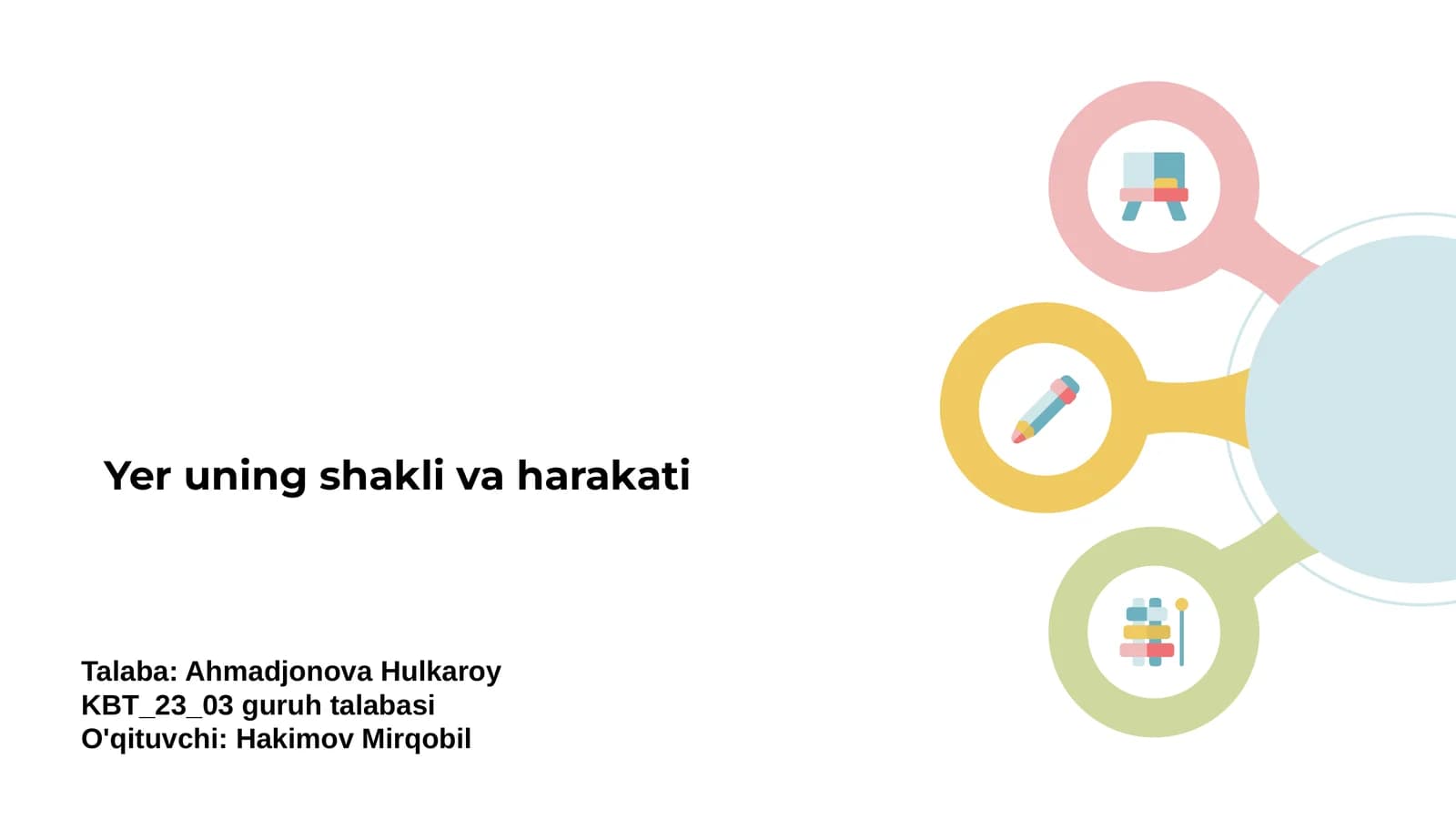 Yer uning shakli va harakati