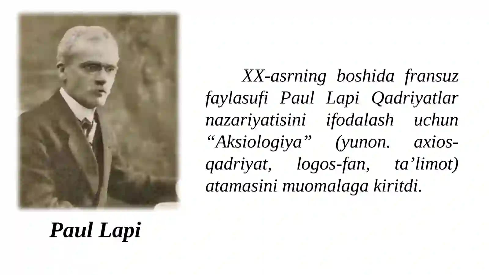 Qadriyatlar falsafasi(aksiologyia) 2