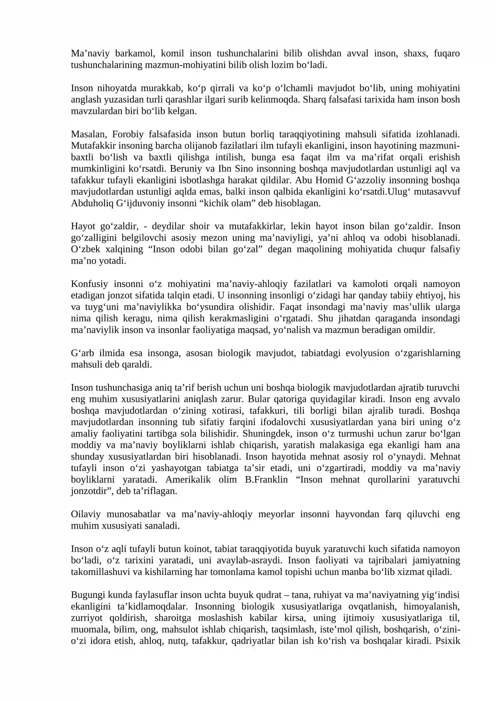 BILIM INSON MANAVIY KAMOLOTI OMILI 3