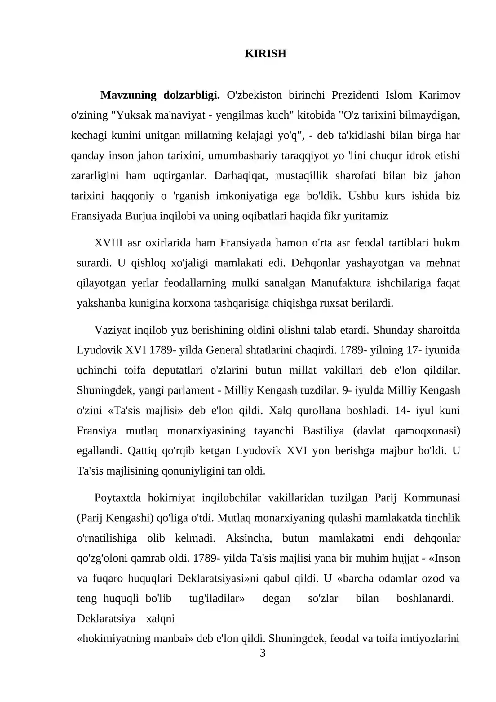 Fransiyada Burjua inqilobi 3