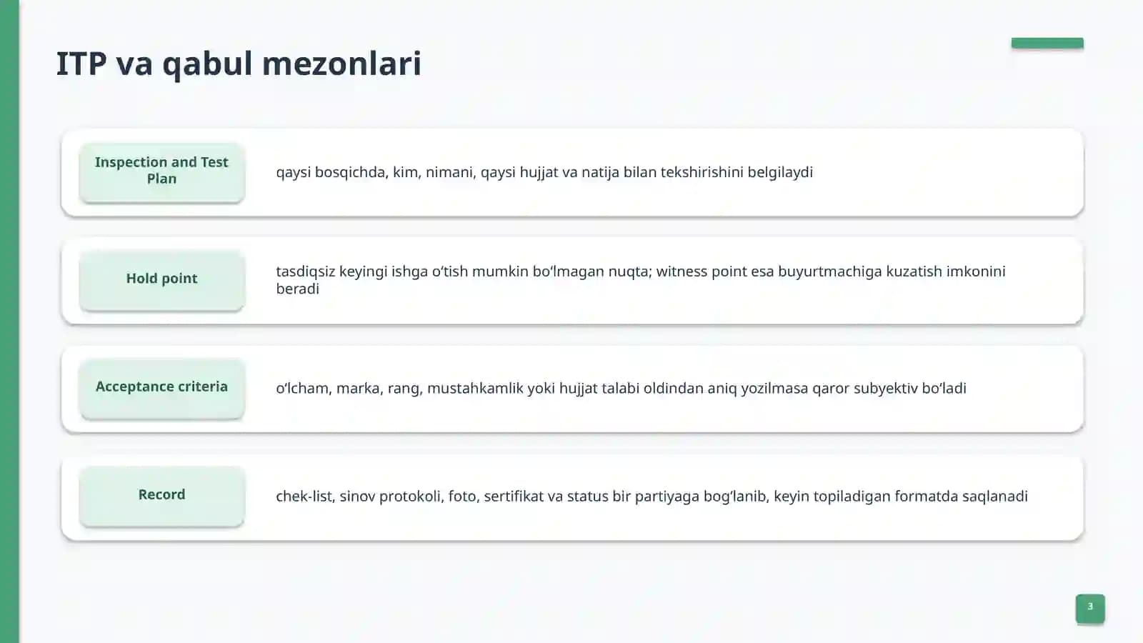 Qurilish materiallari:sifat nazorati 3