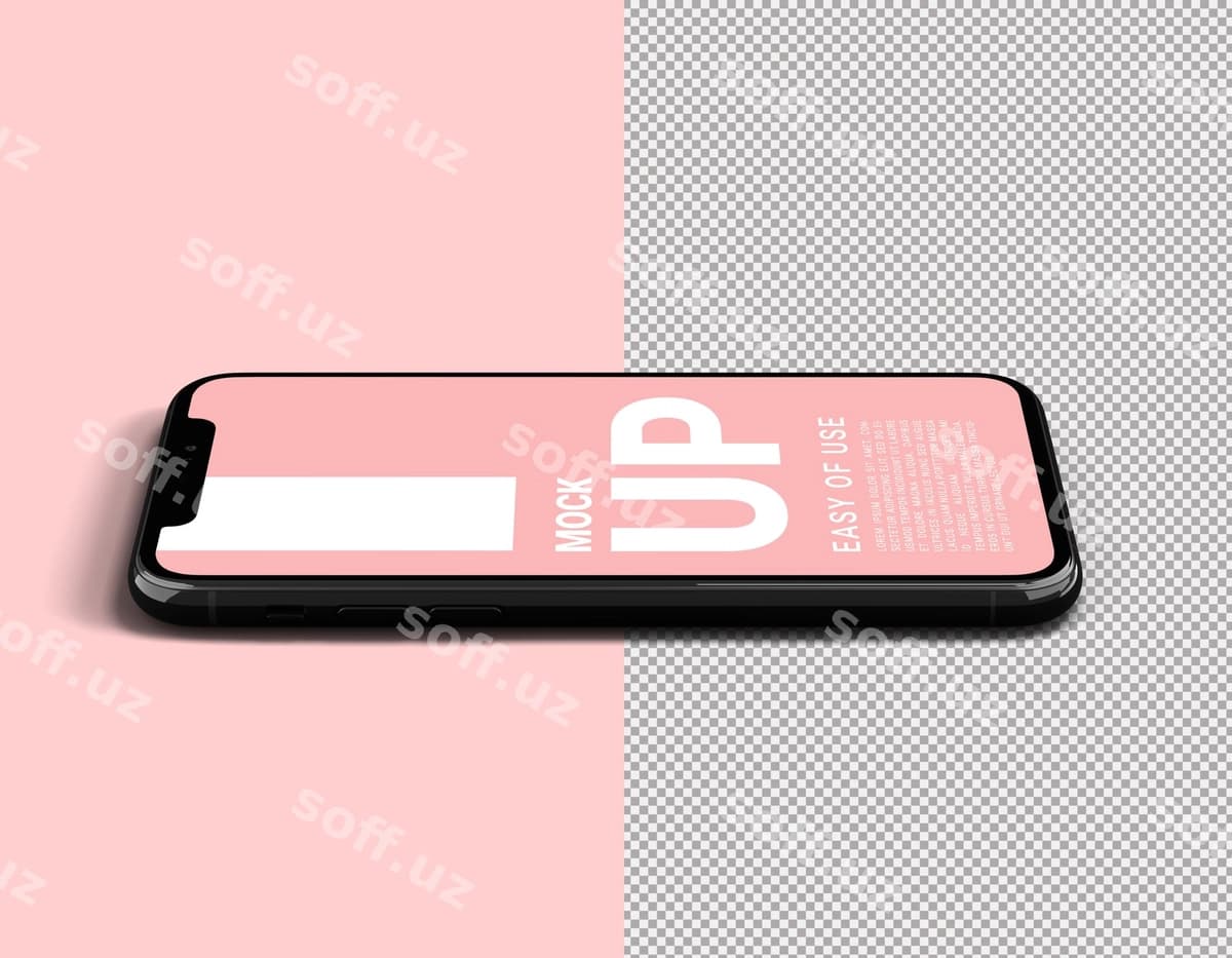 Akıllı telefon namuna şabloni | Smartphone mockup template