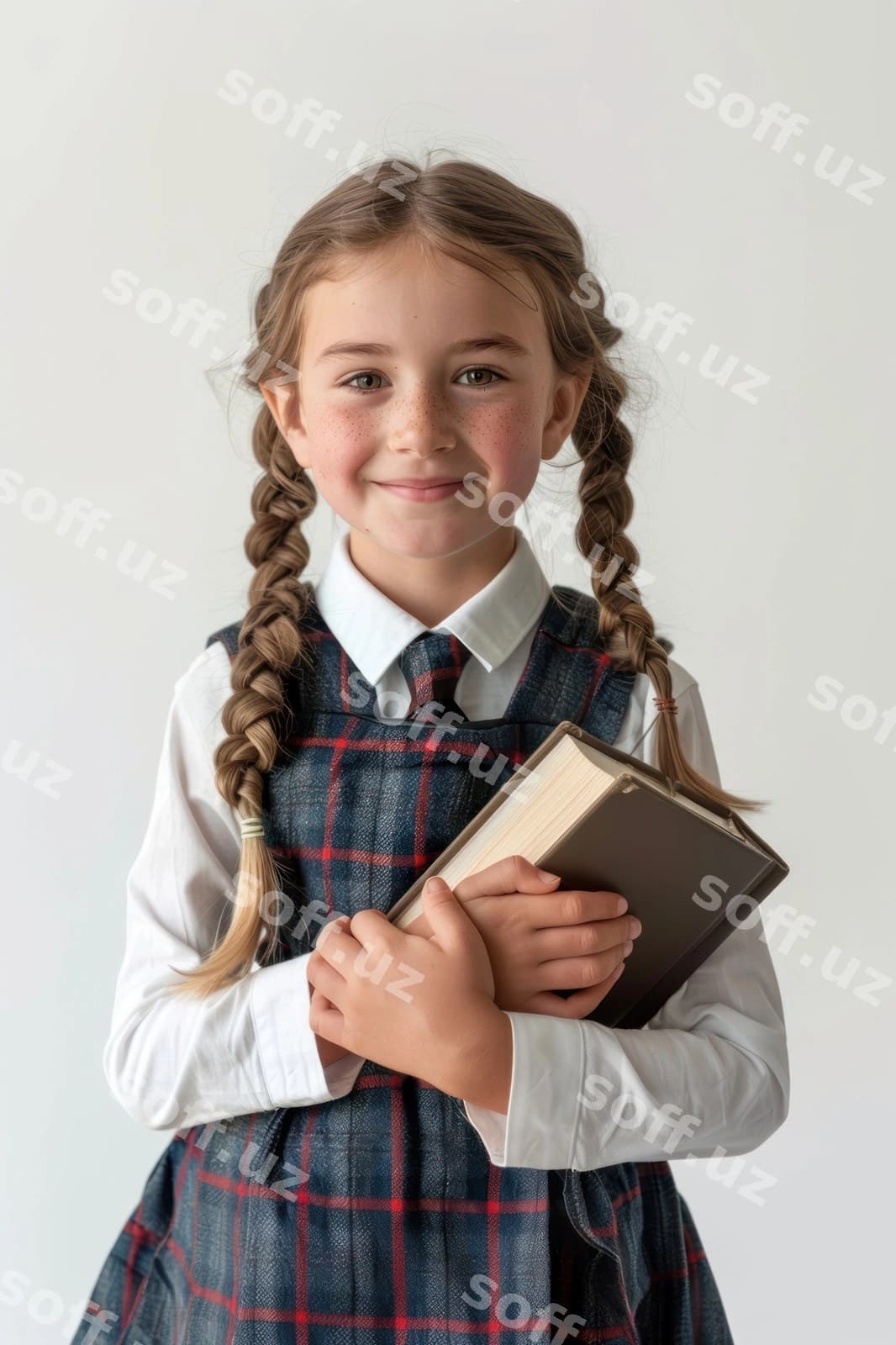 Gulchi qiz kitobni tutayotgan | Smiling girl holding book