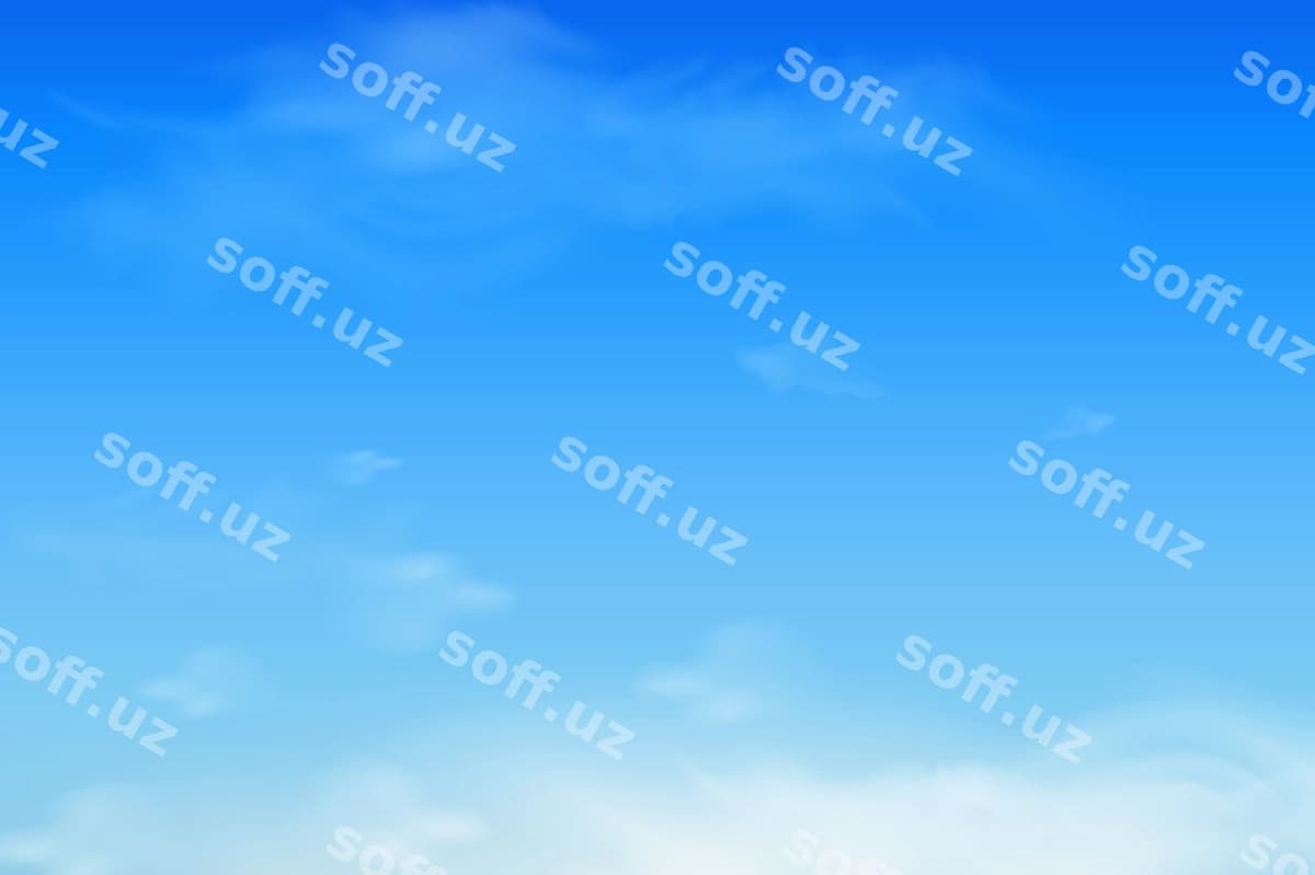 Yumshoq ko'k osmon qulluq bulutlar | Soft blue sky fluffy clouds