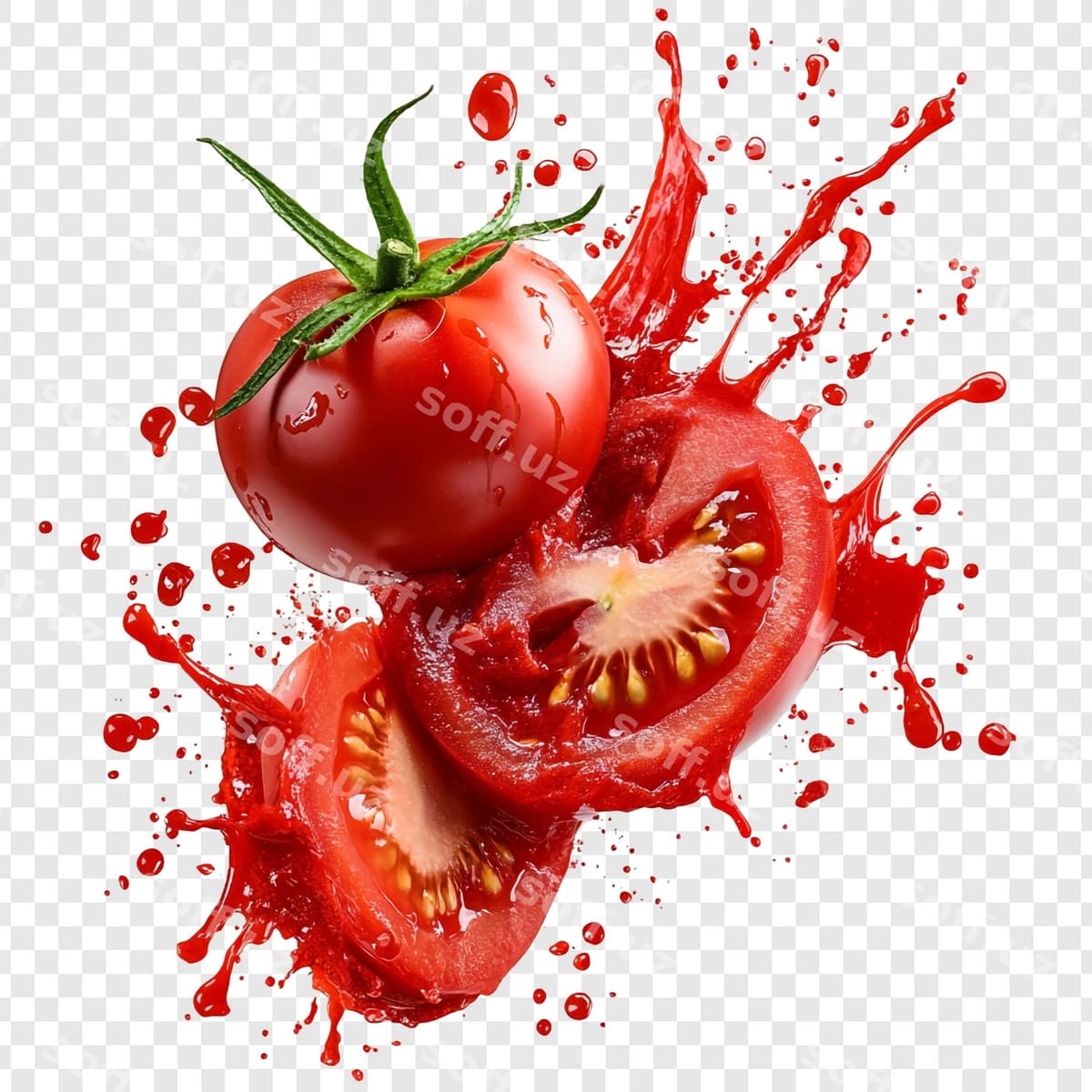 Yangi pomidorni to'kib tashlang | Splat fresh tomato