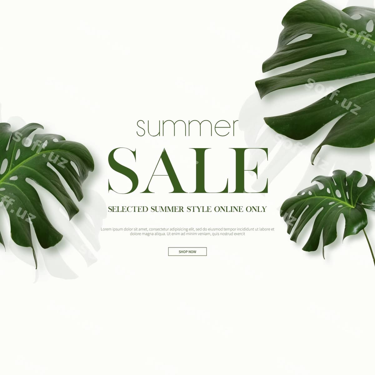 Yoz aktsiyasi ramka foni | Summer sale frame background