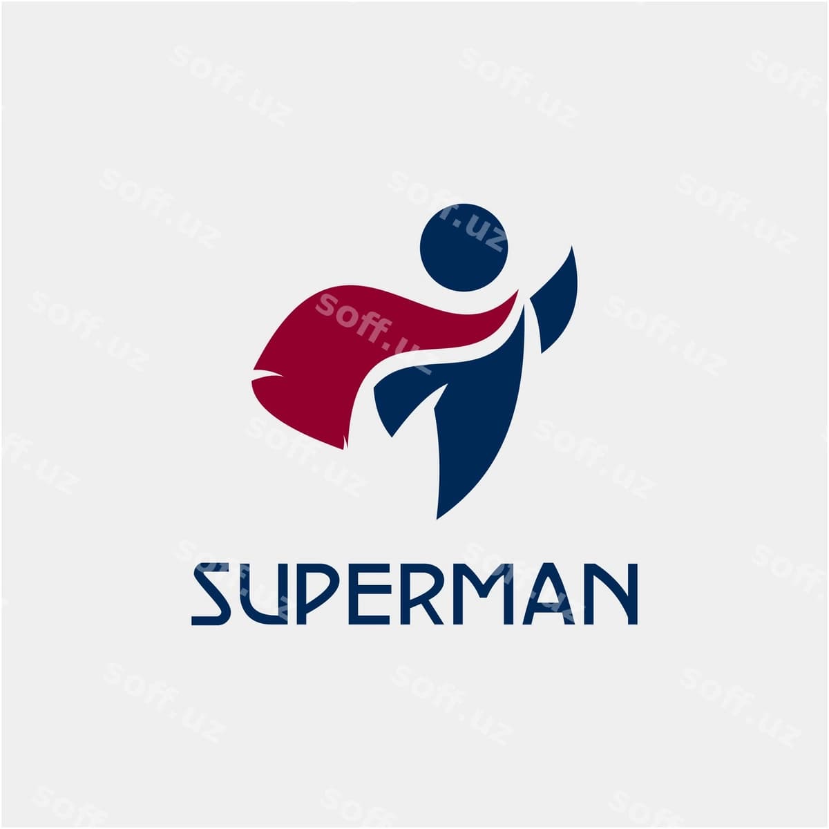Superman vektor dizayn illustratsiyasi | Superman vector design illustration