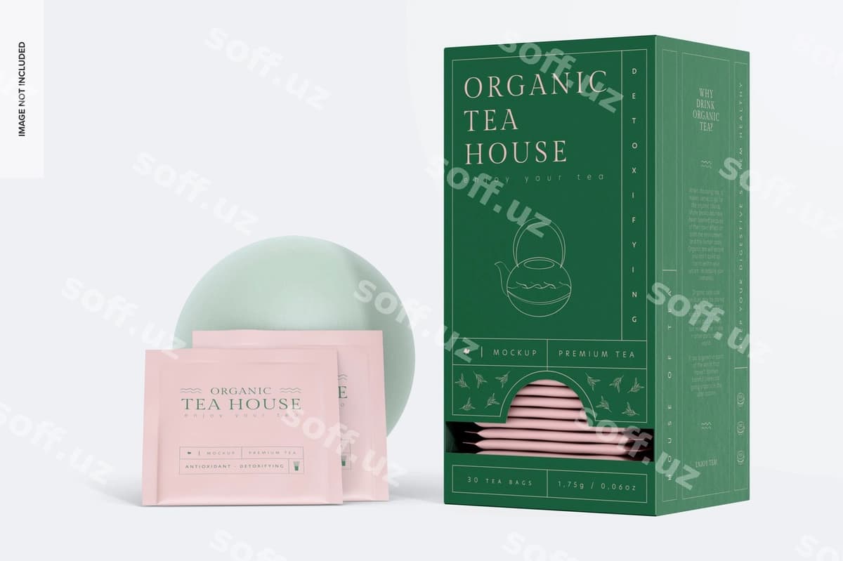 Choy tarqatuvchi quti namunasi | Tea dispenser box mockup