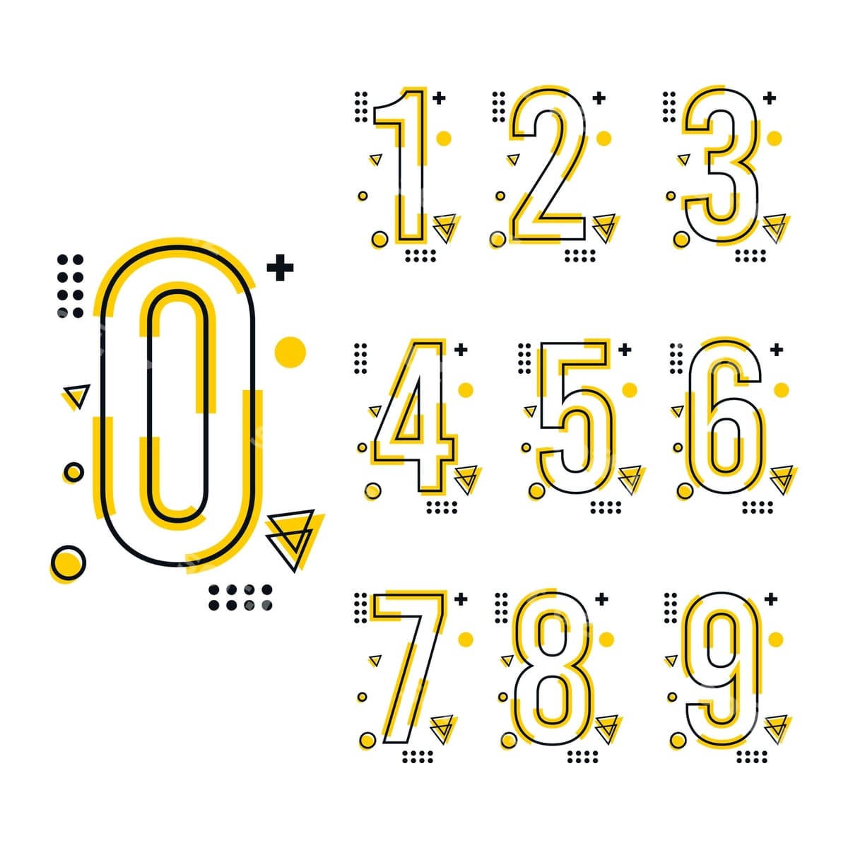 Trend raqami dizayn shabloni | Trend number design template