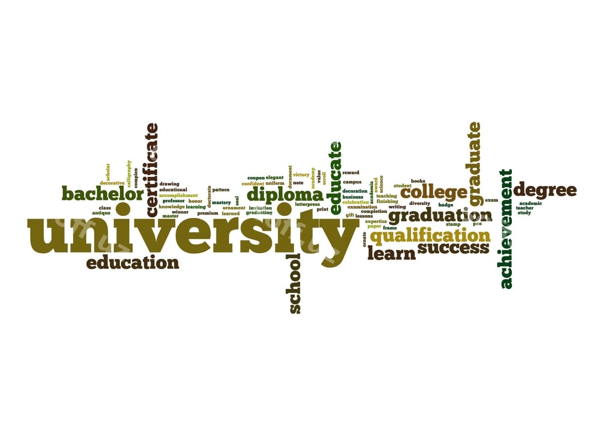 Universitet so'z bulutu | University word cloud