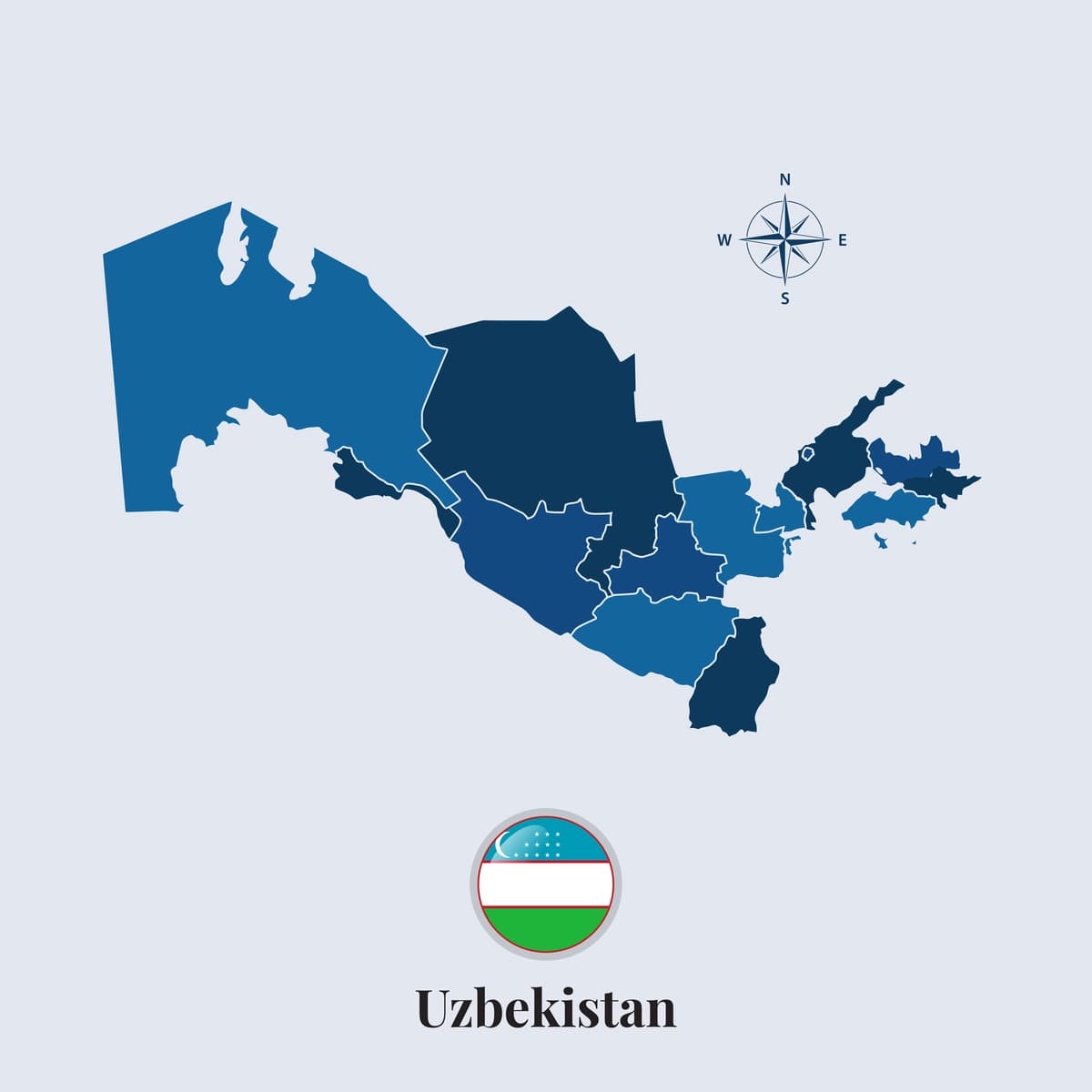 O'zbekiston bayrog'i bilan O'zbekiston bayrog'i xaritasi | Uzbekistan map with flag uzbekistan flag map