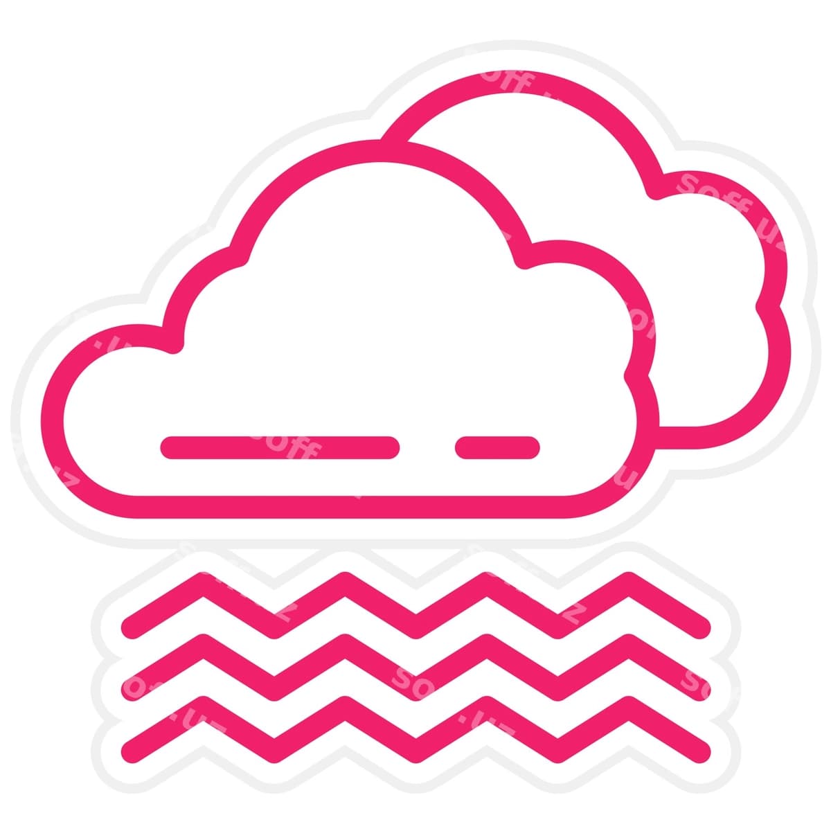 Vektor dizayn sisilgan ikon stili | Vector design foggy icon style