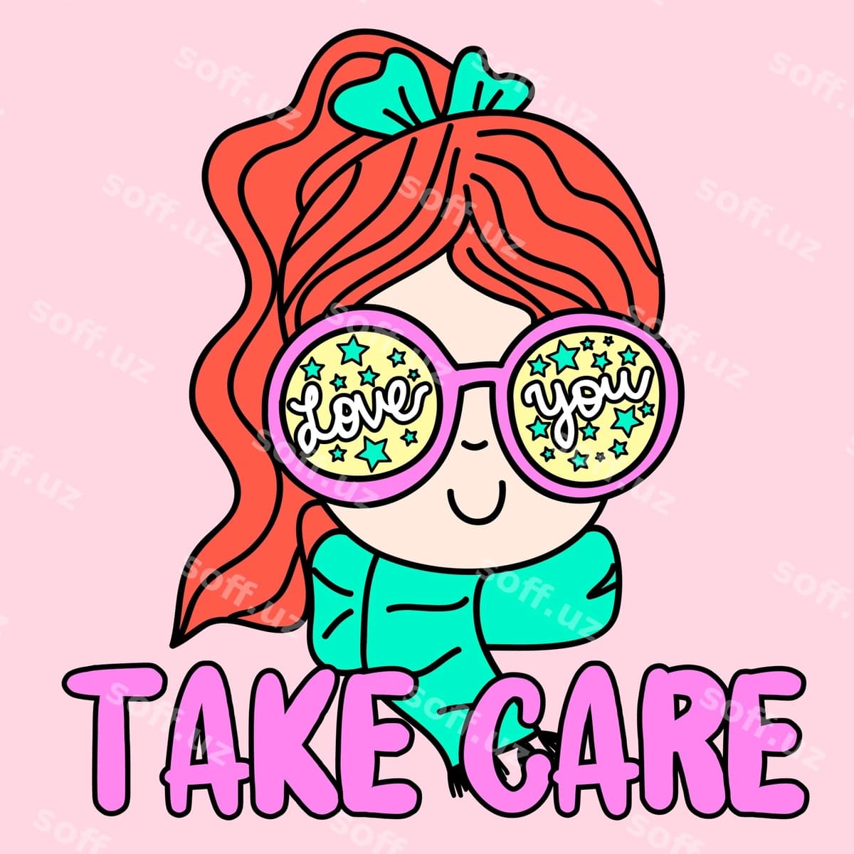 Vektor qizil soch moda qish qiz | Vector red hair fashion winter girl
