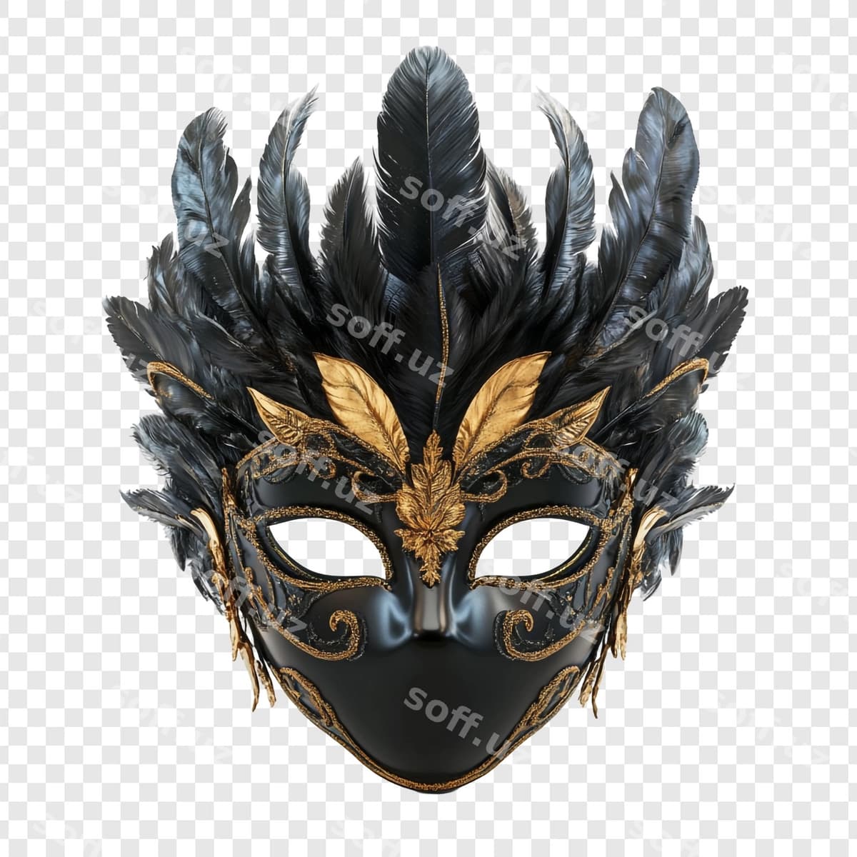 Venetsiya tuyaqli maskasi | Venetian mask with feathers