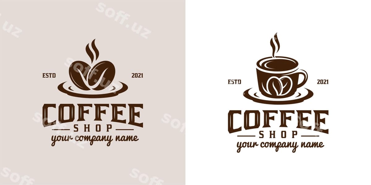 Vintage retro logotiplar klassik kofeeshop | Vintage retro logos classic coffee shop