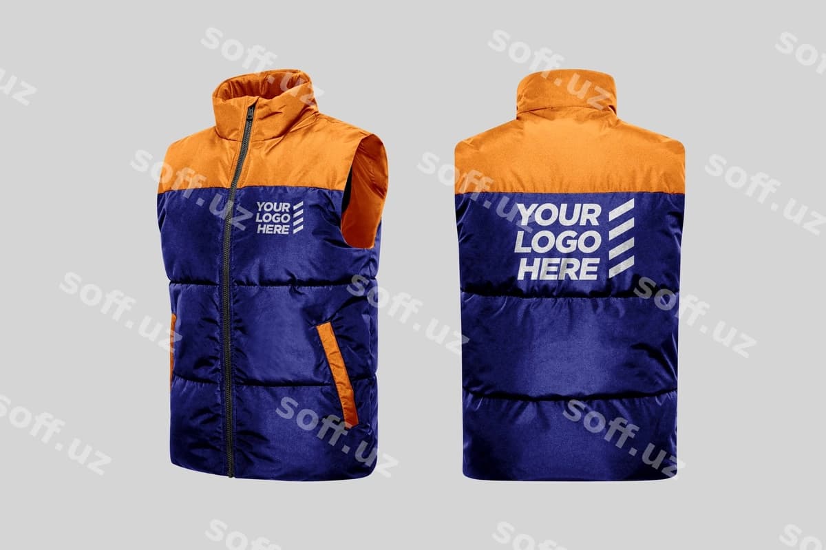 Xavfsizlik kurtka namunasi | Work vest mockup
