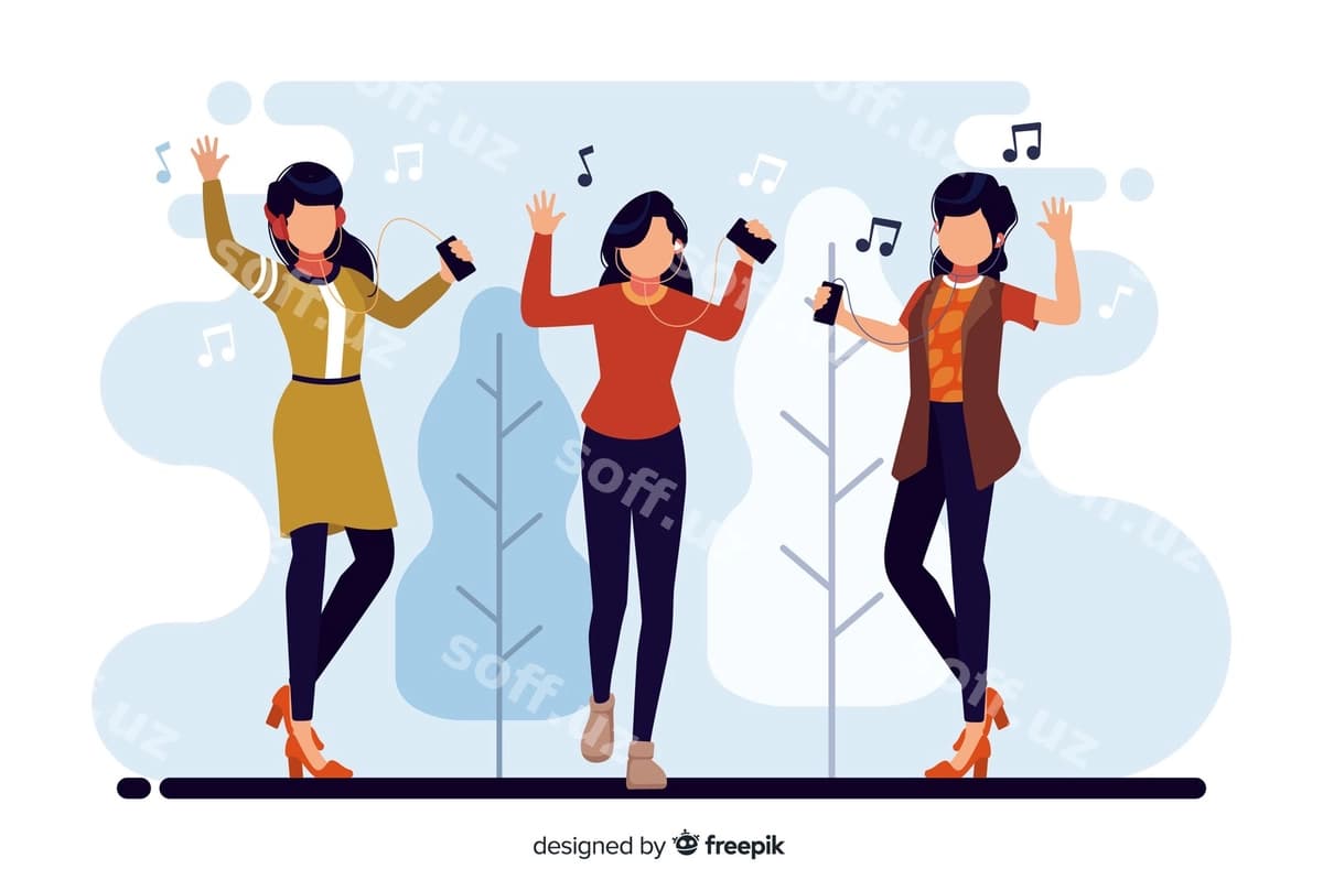 Yoshlar musiqa eshitish | Young people listening music