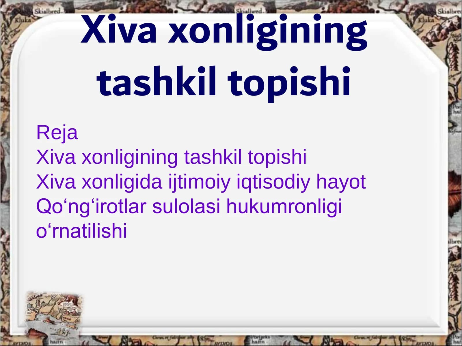 Xiva xonligining tashkil topishi