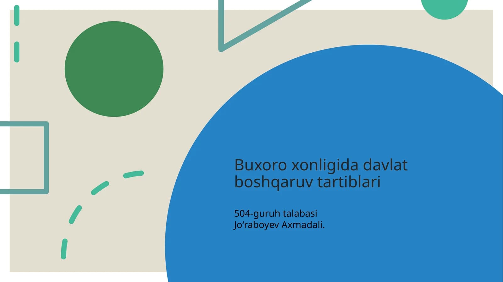 Buxoro xonligida davlat boshqaruv tartiblari