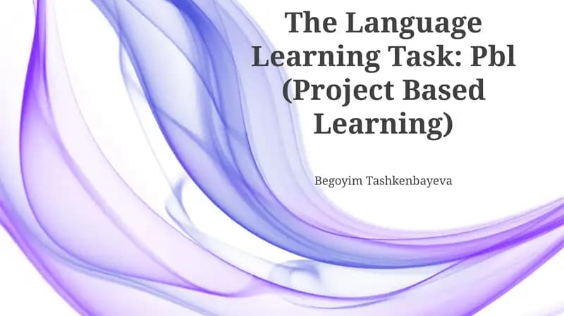 Enhance language skills, foster deeper learning, promote collaboration and communication through Project Based Learning tasks