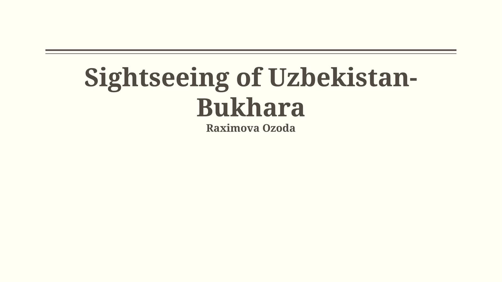 architectural marvels and historical sites of Bukhara