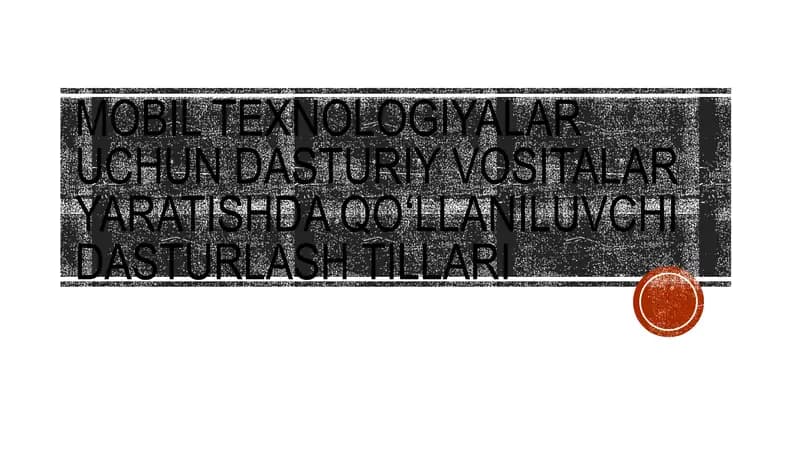 Dasturlashtillar