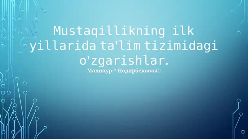 Jismoniy faollik oshishi, uyqu sifati yaxshilanishi, kayfiyatning yaxshilanishi haqida ma'lumot