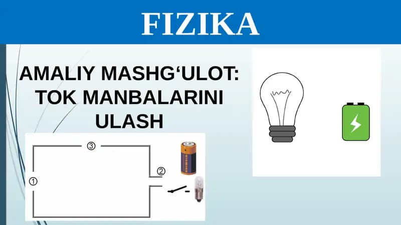 tok manbalarini ulash
