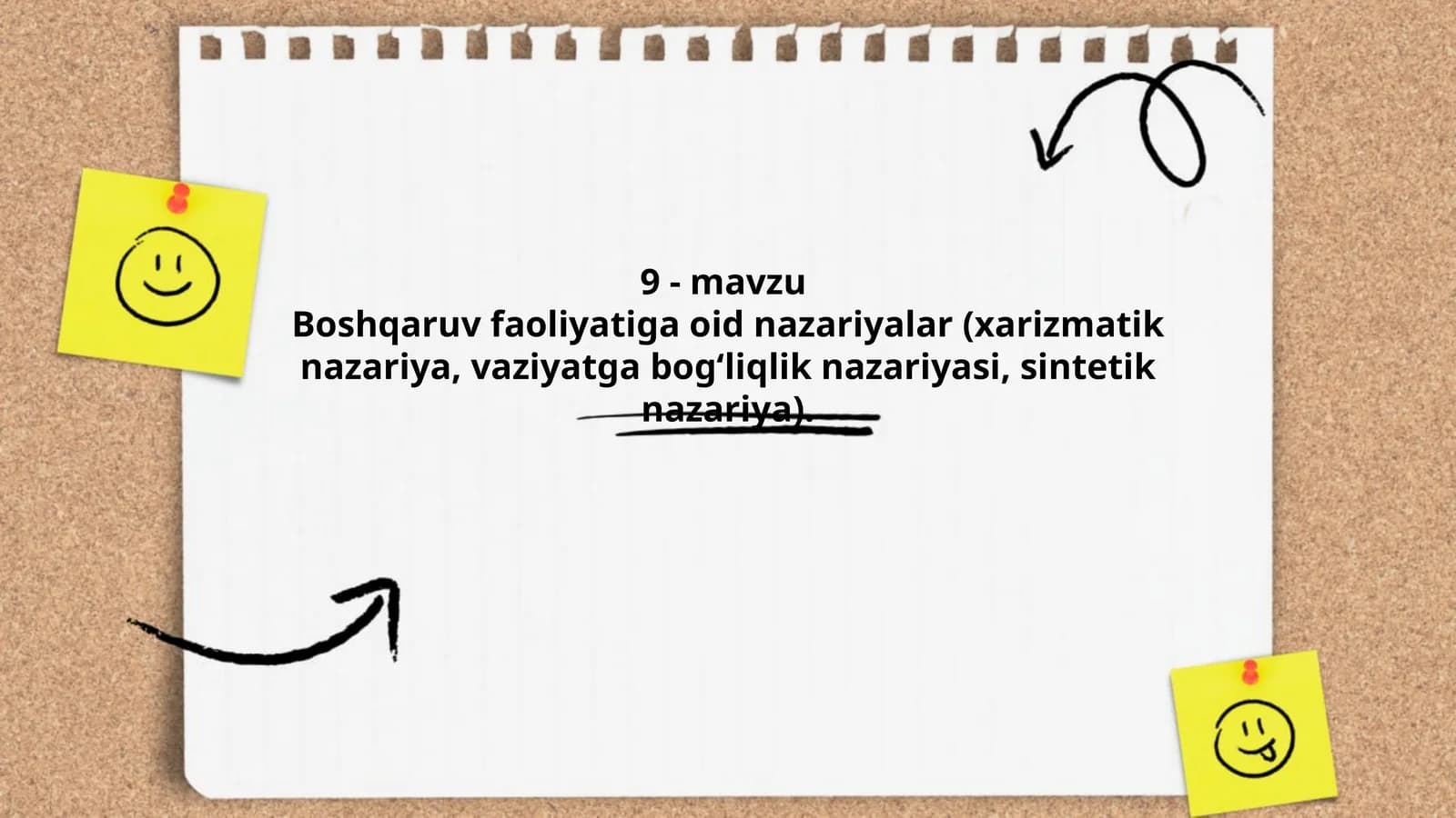 Muloqot psixologiyasidan Boshqaruv faoliyatiga oid nazariyala