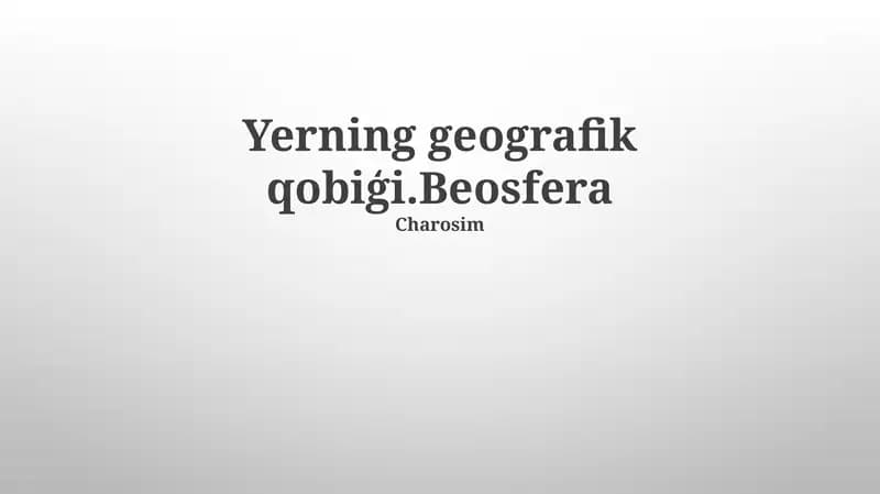 Biosferaga tahdidlar, issiqxona gazlari chiqindilari sababli yuz beradigan iqlim o'zgarishi yashash joylarini o'zgartiradi va ekosistemalarni buzadi. Ifloslanish, jumladan plastik, kimyoviy va shovqin