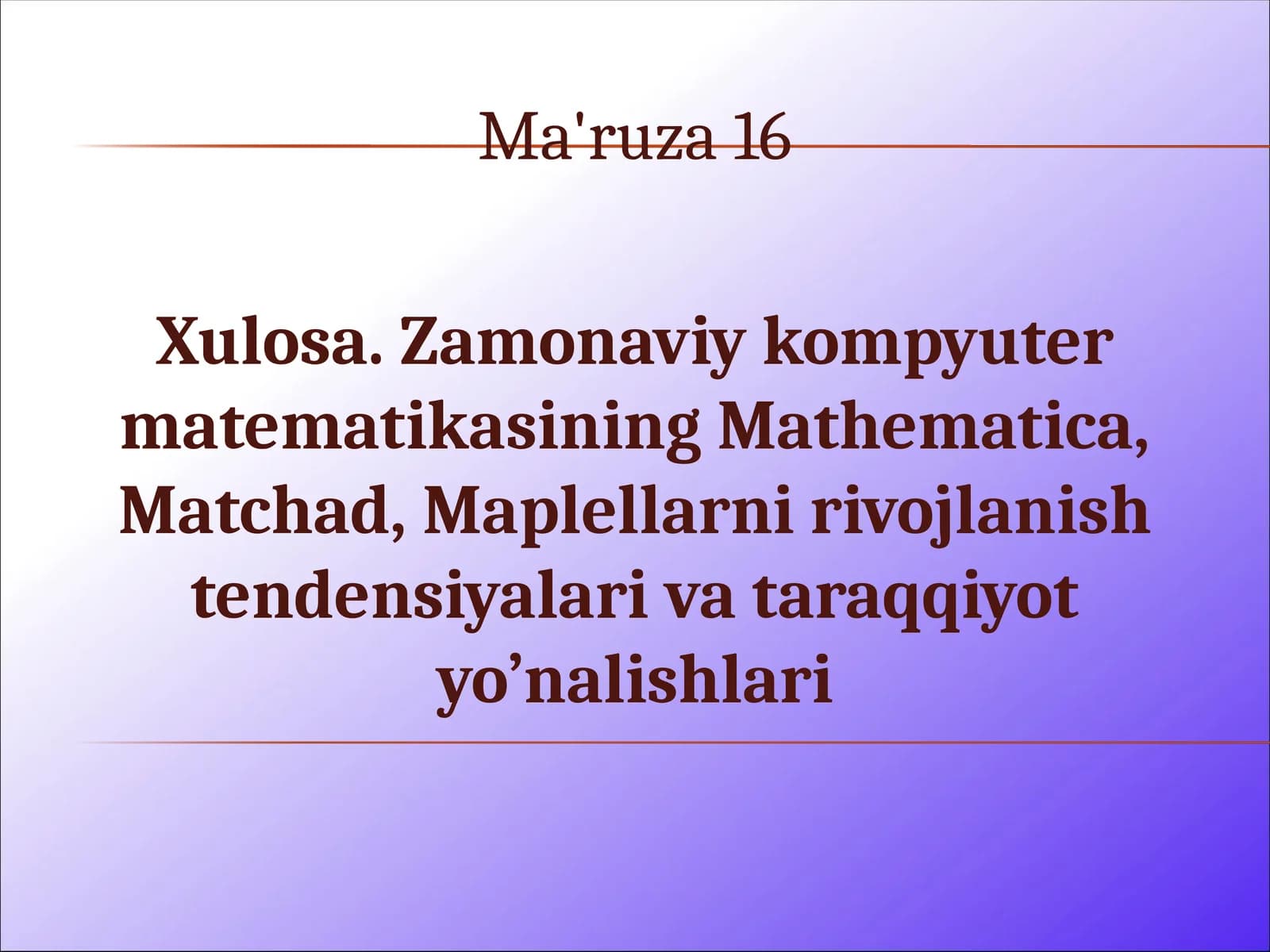 matlab mathcad zamonaviy kompyuter matematikasi