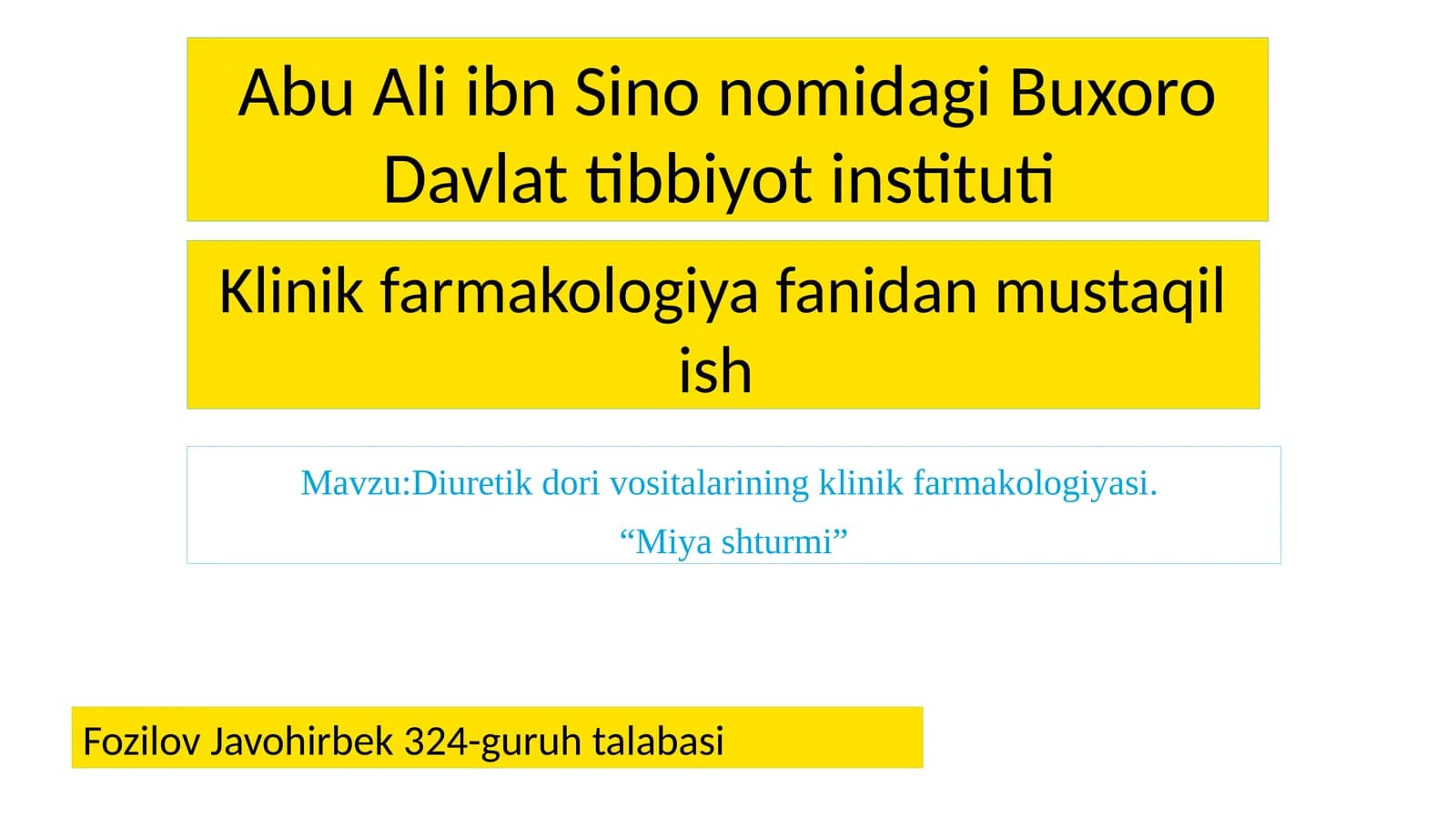 Diuretiklar Diuretiklar – siydik haydovchi vositalar hisoblanadi