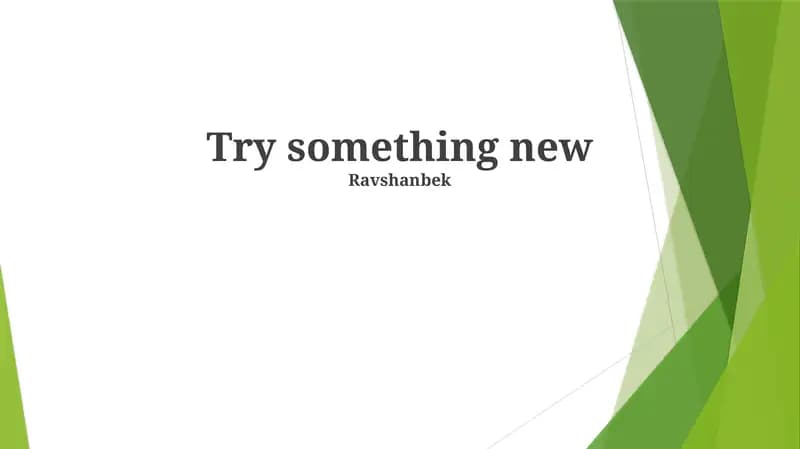 Discover hidden talents, step out of your comfort zone, and embrace new experiences with Ravshanbek's guide on facing the unknown and exploring your potential