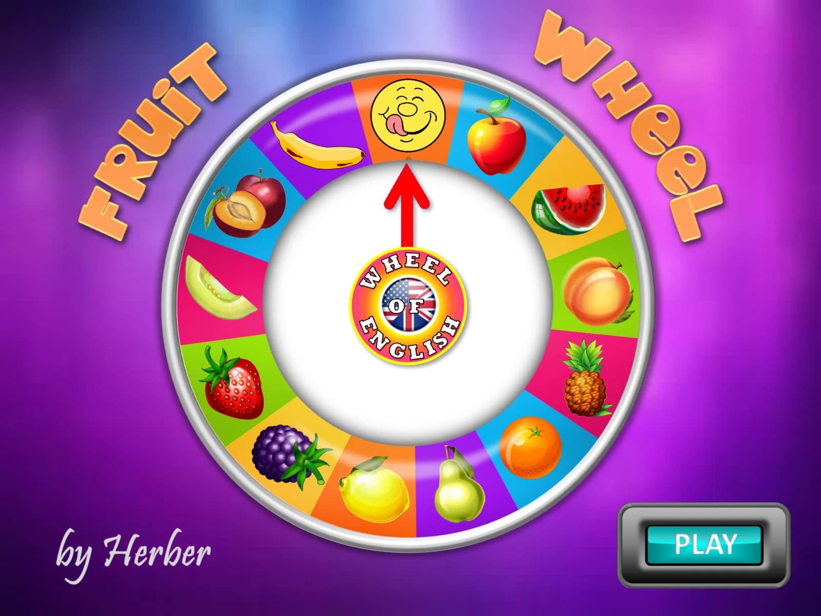 spin the wheel and click the right word