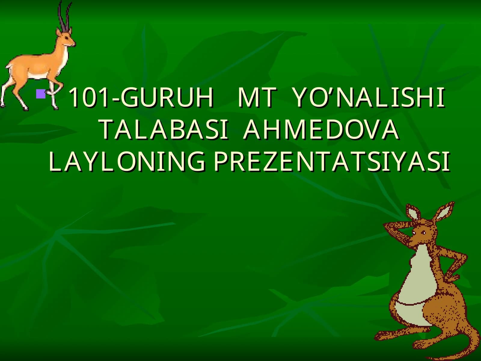 o‘zbekistonda tabiatni muxofaza kilish, tabiiy resurslardan oqilona foydalanish.