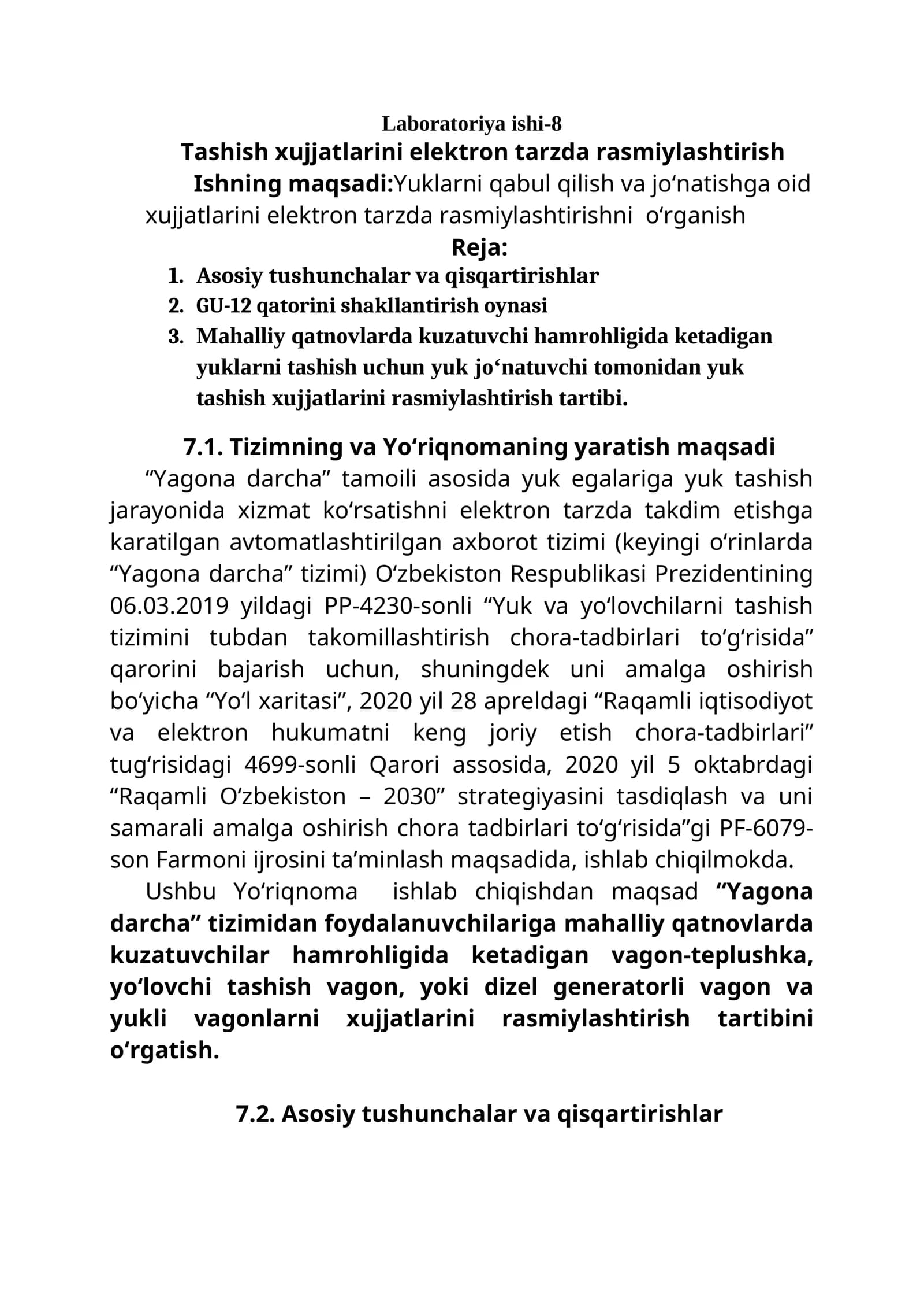 tashish hujjatlarini elektron tarzda rasmiylashtirish
