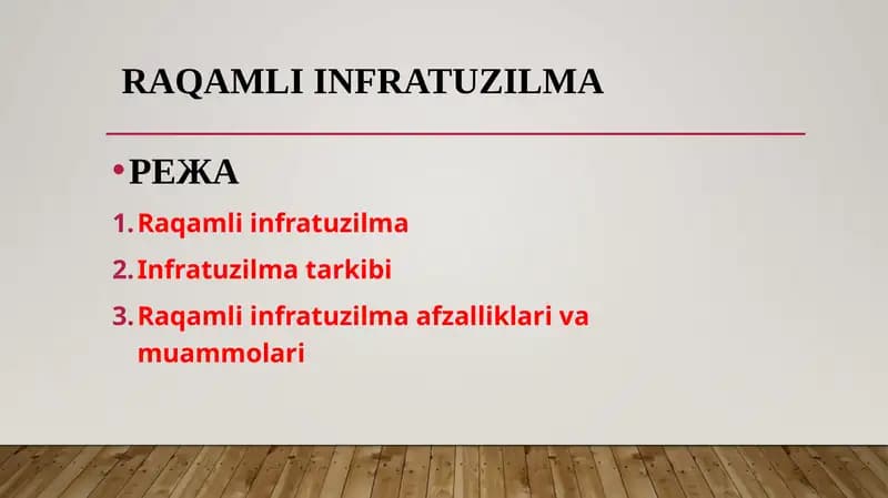 Raqamli infra tuzilma