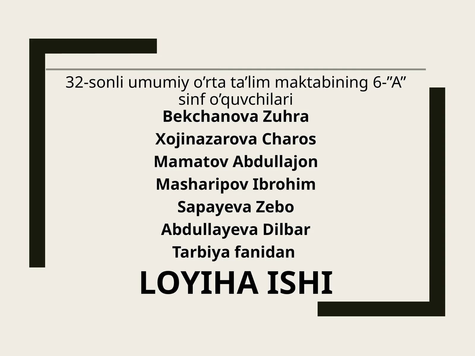 MINNATDORCHILIK - YURAGIMDA YASHAYDI