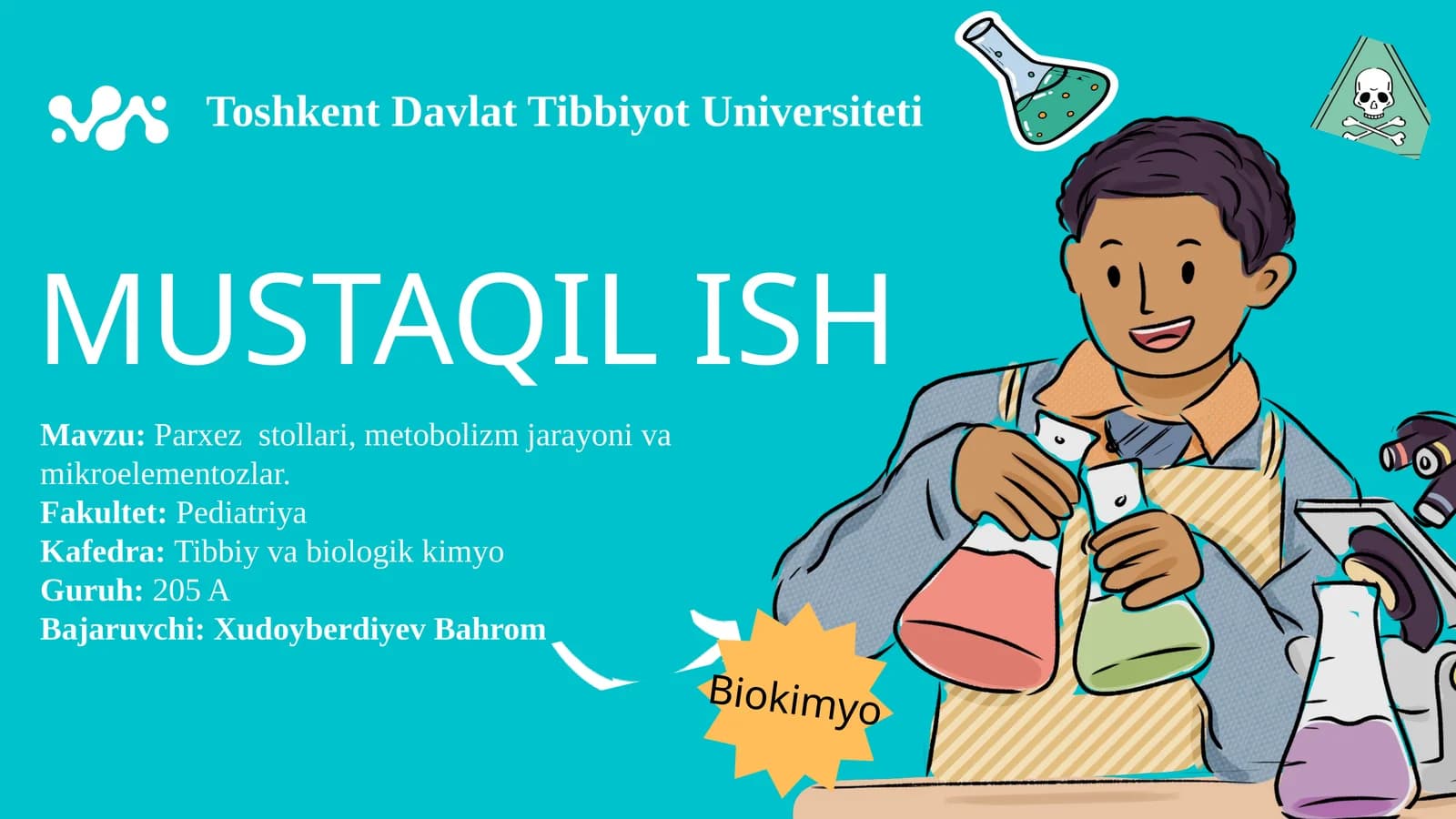 Parxezstollari,metobolizmjarayonivamikroelementozlar