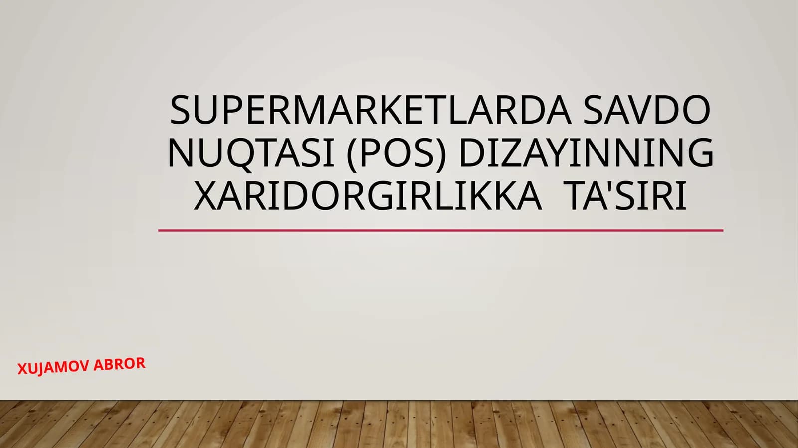 Savdo nuqtasi dizaynining xaridorgirlik kata'siri