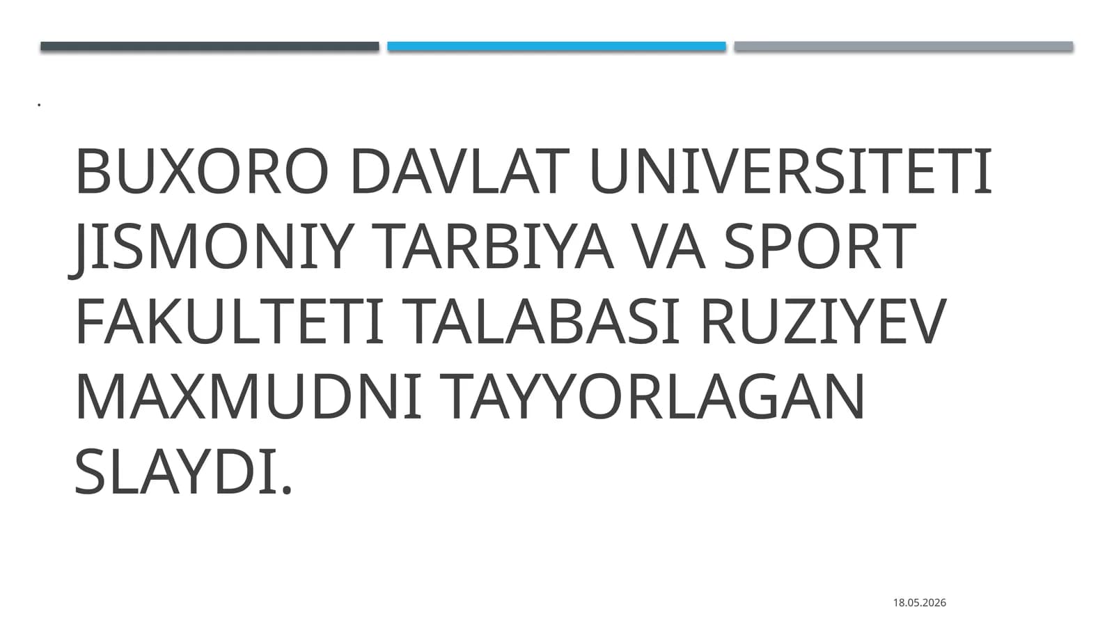 Mavzu:Qohira deklaratsiyasi tarixi va mazmuni